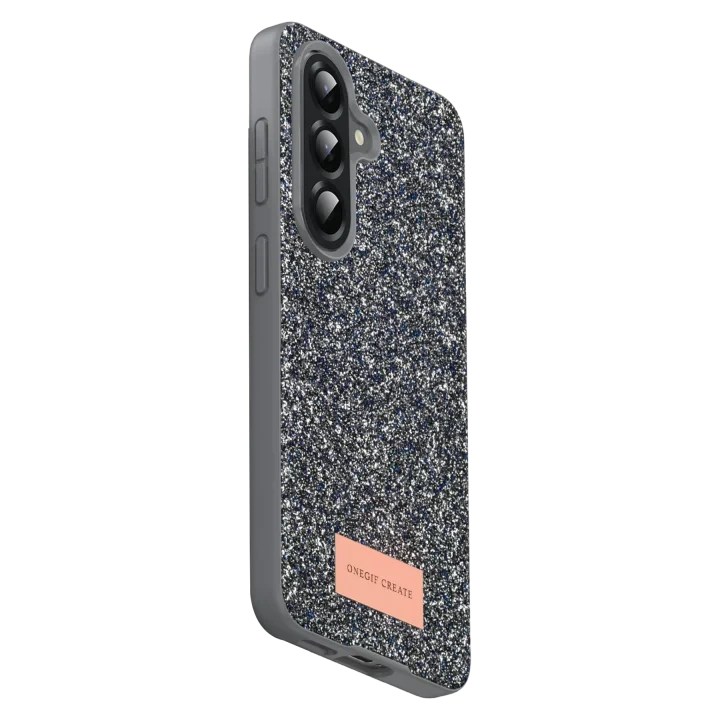 Mey İthalat®  Samsung Galaxy A17 5G Bright Simli Kapak - Gümüş