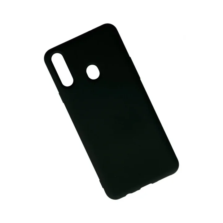 Mey İthalat®  Samsung Galaxy A20S Kılıf Nano içi Kadife Silikon - Siyah