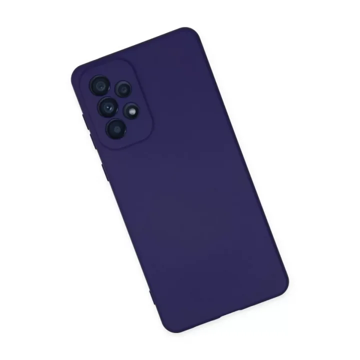 Mey İthalat®  Samsung Galaxy A23 4G Kılıf Nano içi Kadife Silikon - Mor