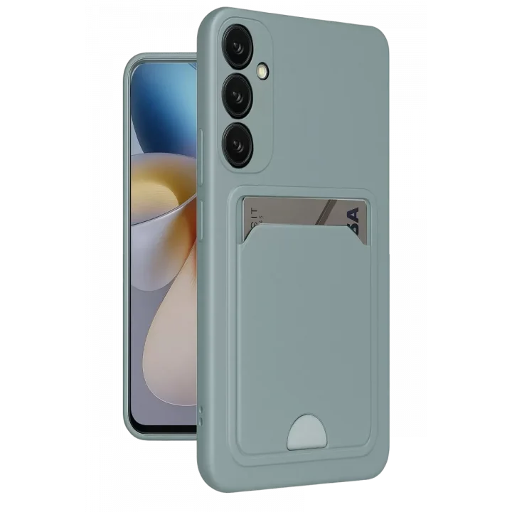 Mey İthalat®  Samsung Galaxy A26 Kılıf Kelvin Kartvizitli Silikon - Açık Yeşil