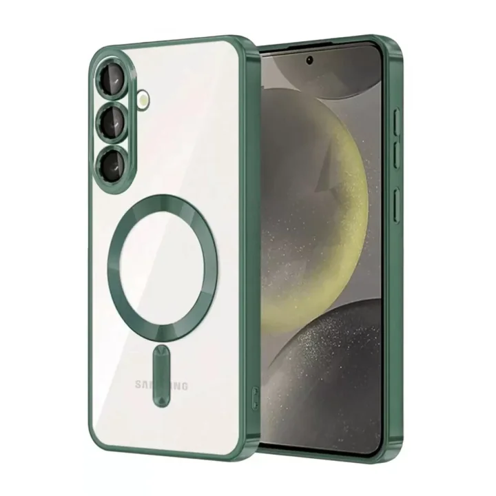 Mey İthalat®  Samsung Galaxy A27 5G Kross Magneticsafe Kapak - Koyu Yeşil
