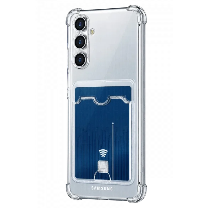 Mey İthalat®  Samsung Galaxy A27 Kılıf Kart Şeffaf Silikon - Şeffaf