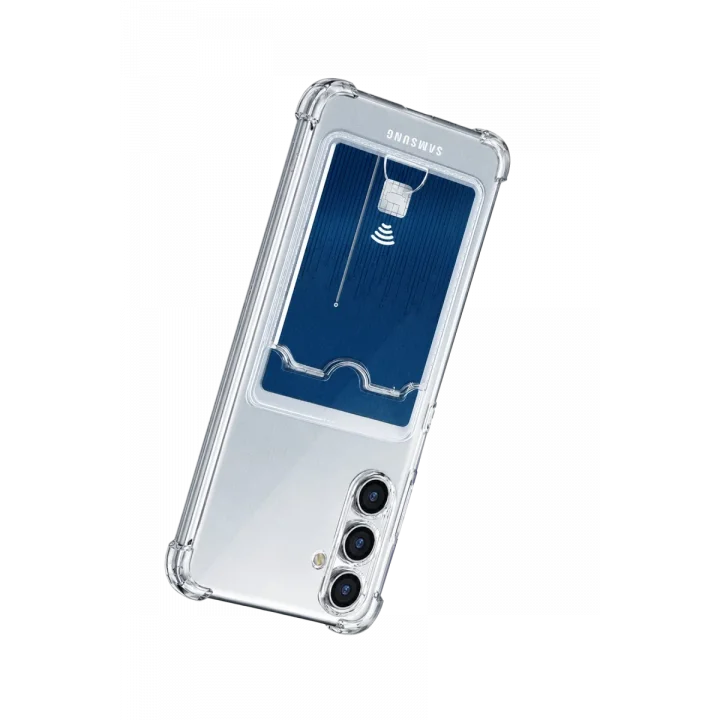 Mey İthalat®  Samsung Galaxy A27 Kılıf Kart Şeffaf Silikon - Şeffaf