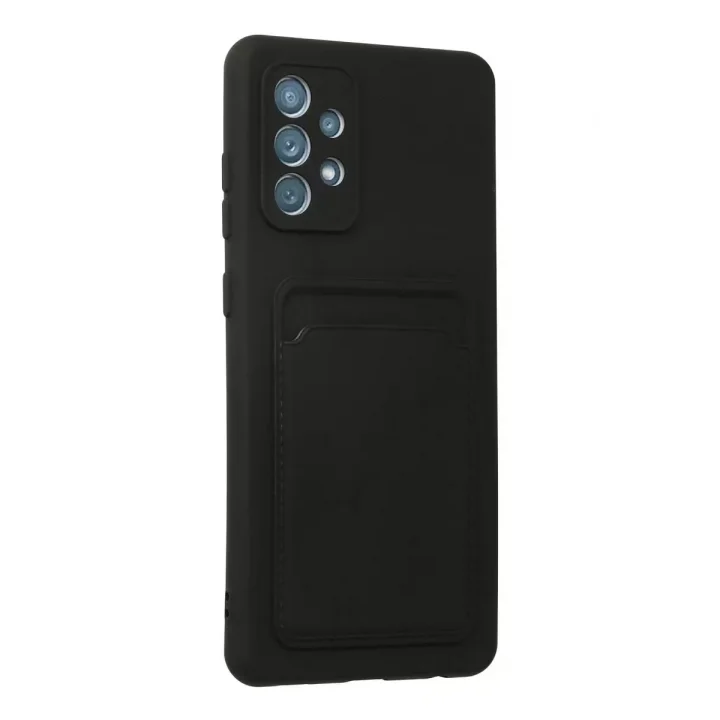 Mey İthalat®  Samsung Galaxy A33 5G Kılıf Kelvin Kartvizitli Silikon - Siyah