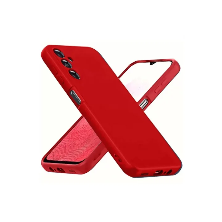 Mey İthalat®  Samsung Galaxy A34 5G Kılıf First Silikon - Kırmızı