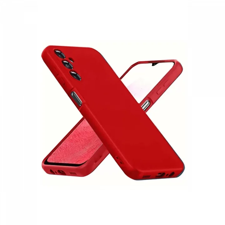 Mey İthalat®  Samsung Galaxy A34 5G Kılıf First Silikon - Kırmızı