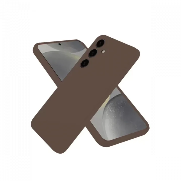 Mey İthalat®  Samsung Galaxy A36 Kılıf First Silikon - Kahverengi