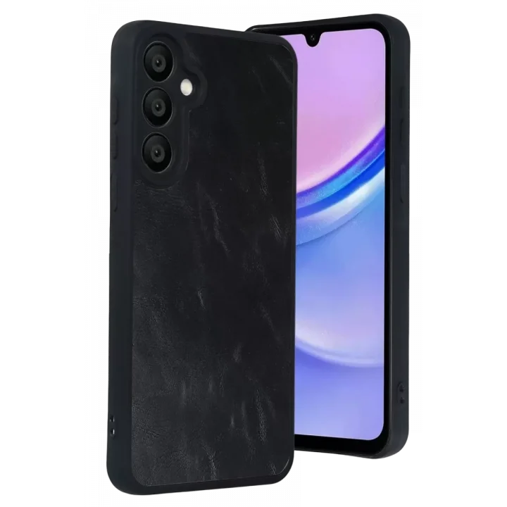 Mey İthalat®  Samsung Galaxy A37 5G Aras Deri Kapak - Siyah