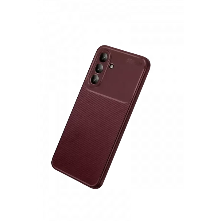 Mey İthalat®  Samsung Galaxy A37 5G Auto Focus Karbon Kapak - Bordo