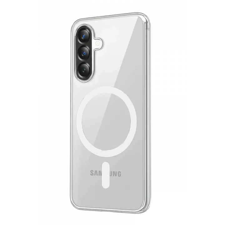 Mey İthalat®  Samsung Galaxy A37 5G Combo Sert Şeffaf Magsafe Kapak - Şeffaf