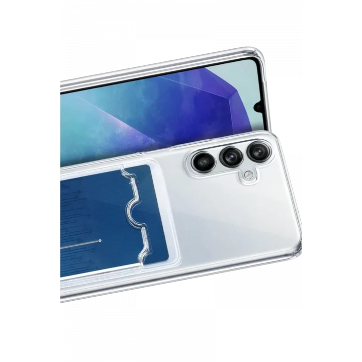 Mey İthalat®  Samsung Galaxy A37 5G Kart Şeffaf Silikon - Şeffaf