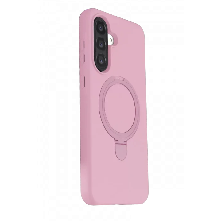 Mey İthalat®  Samsung Galaxy A37 5G Regal Magsafe Standlı Kapak - Açık Pembe