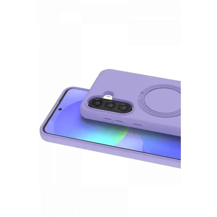 Mey İthalat®  Samsung Galaxy A37 5G Regal Magsafe Standlı Kapak - Lila