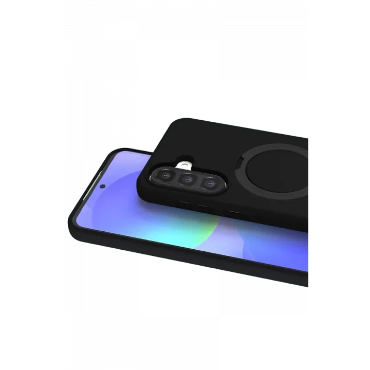 Mey İthalat®  Samsung Galaxy A37 5G Regal Magsafe Standlı Kapak - Siyah