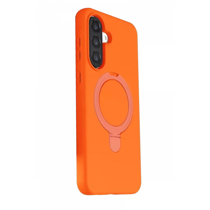 Mey İthalat®  Samsung Galaxy A37 5G Regal Magsafe Standlı Kapak - Turuncu