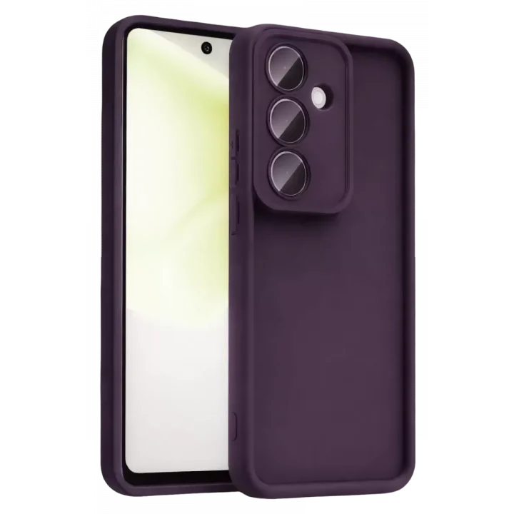 Mey İthalat®  Samsung Galaxy A37 5G Viera Silikon - Mürdüm