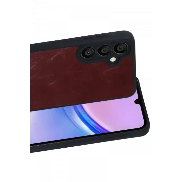 Mey İthalat®  Samsung Galaxy A57 5G Aras Deri Kapak - Bordo