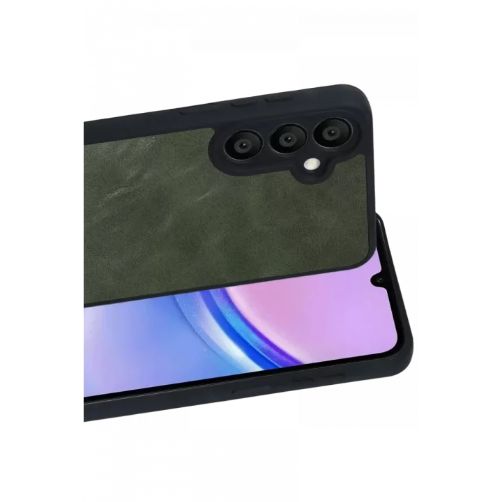 Mey İthalat®  Samsung Galaxy A57 5G Aras Deri Kapak - Yeşil