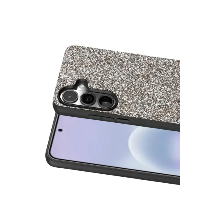 Mey İthalat®  Samsung Galaxy A57 5G Bright Simli Kapak - Gümüş