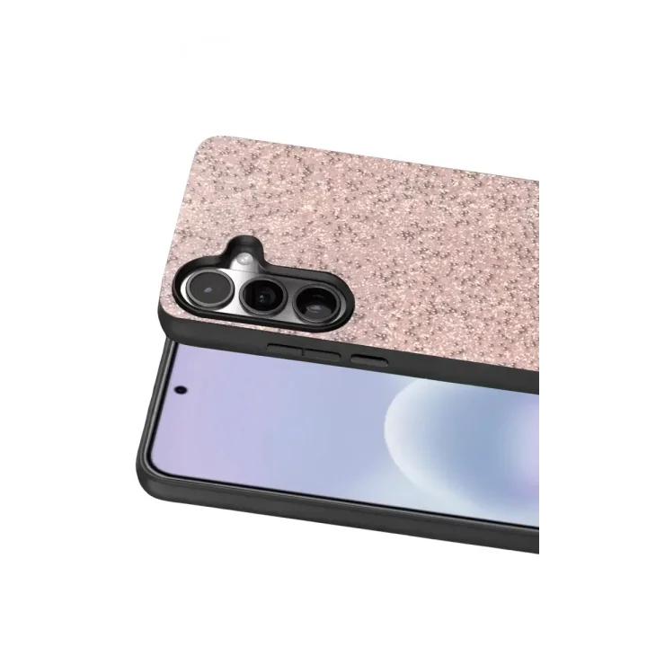 Mey İthalat®  Samsung Galaxy A57 5G Bright Simli Kapak - Pembe