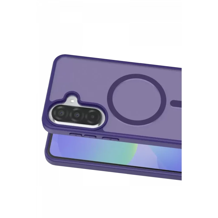 Mey İthalat®  Samsung Galaxy A57 5G Jota Magsafe Kapak - Derin Mor