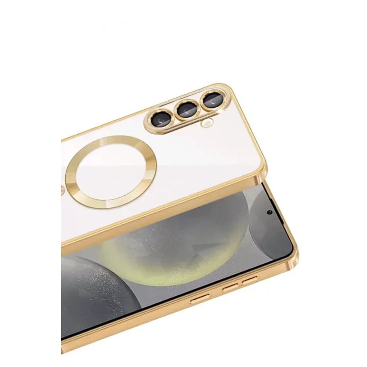 Mey İthalat®  Samsung Galaxy A57 5G Kross Magneticsafe Kapak - Gold
