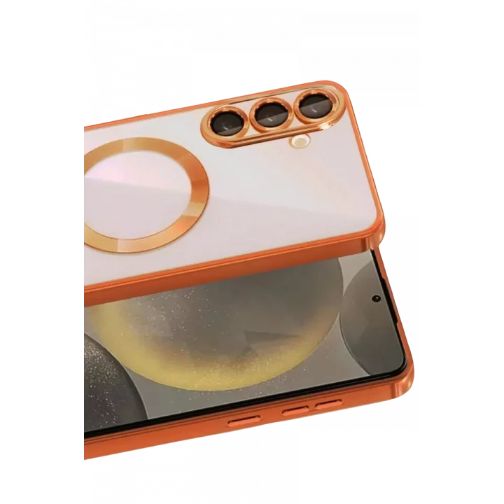 Mey İthalat®  Samsung Galaxy A57 5G Kross Magneticsafe Kapak - Turuncu