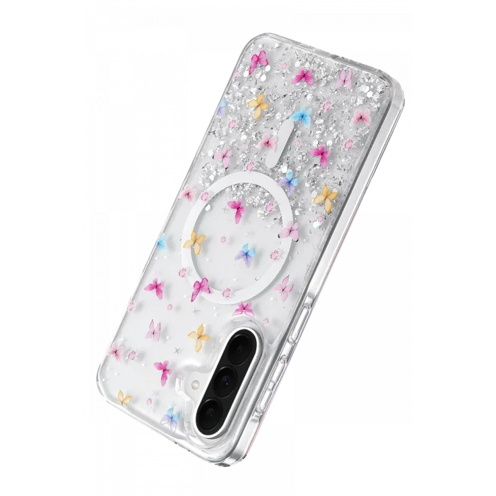 Mey İthalat®  Samsung Galaxy A57 5G Misk Simli Magsafe Kapak - Desen 4