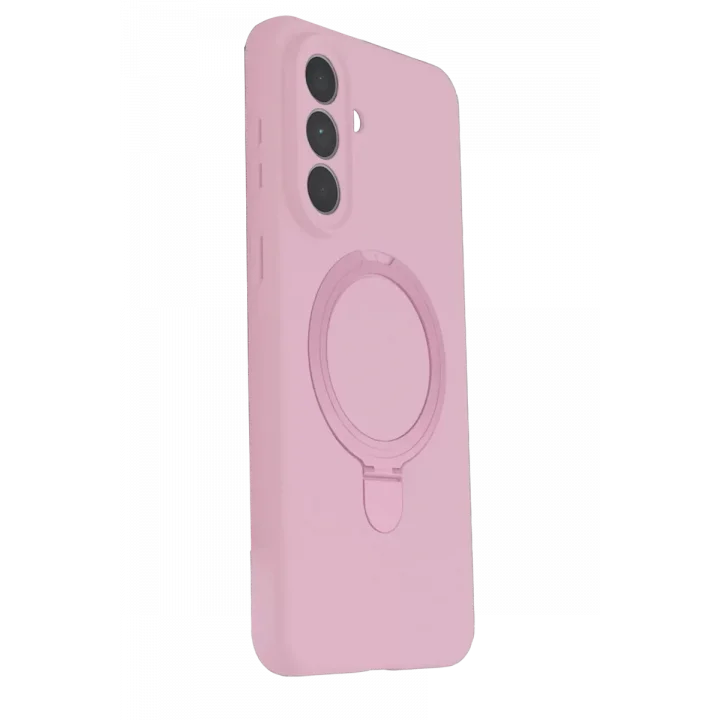 Mey İthalat®  Samsung Galaxy A57 5G Regal Magsafe Standlı Kapak - Açık Pembe