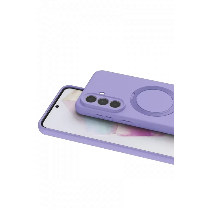 Mey İthalat®  Samsung Galaxy A57 5G Regal Magsafe Standlı Kapak - Lila