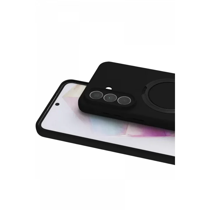 Mey İthalat®  Samsung Galaxy A57 5G Regal Magsafe Standlı Kapak - Siyah