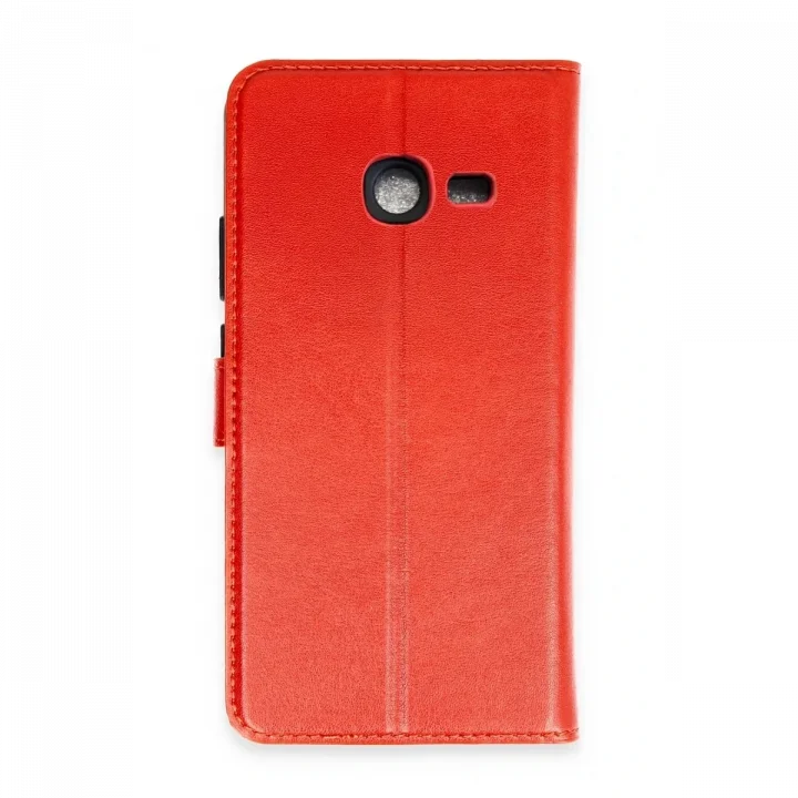 Mey İthalat®  Samsung Galaxy J4 Plus Trend S Plus Kapaklı Kılıf - Kırmızı