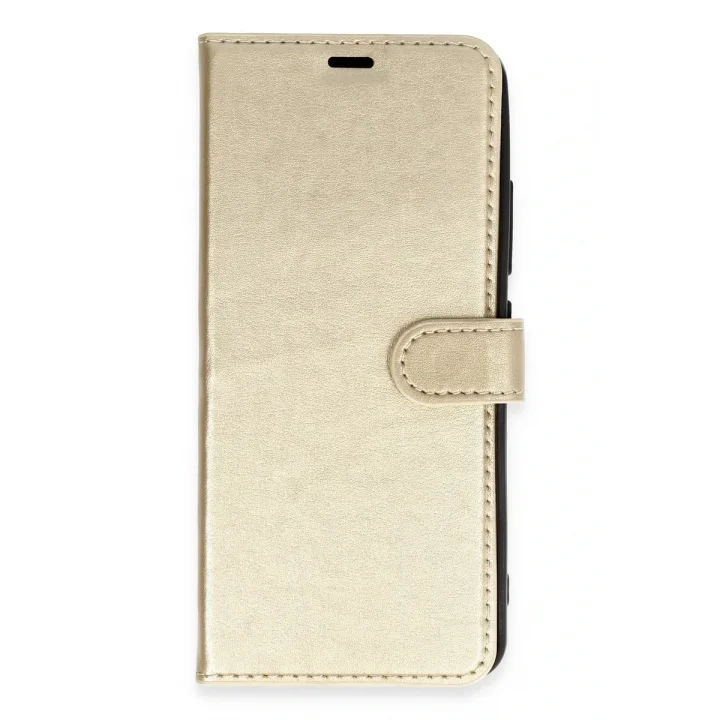 Mey İthalat®  Samsung Galaxy J5 Trend S Plus Kapaklı Kılıf - Gold