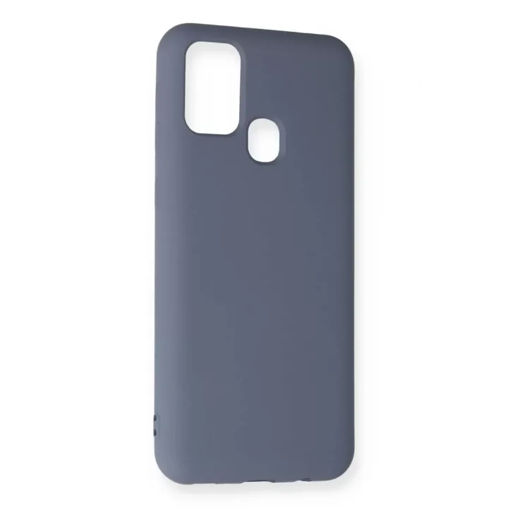 Mey İthalat®  Samsung Galaxy M31 Kılıf Nano içi Kadife Silikon - Gri