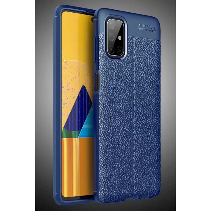 Mey İthalat®  Samsung Galaxy M51 Kılıf Auto Focus Kapak - Lacivert