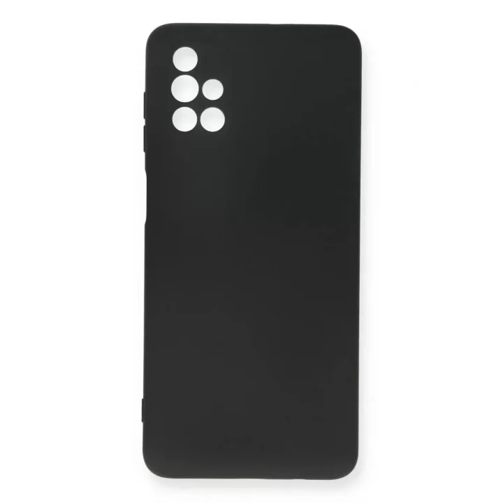 Mey İthalat®  Samsung Galaxy M51 Kılıf Nano içi Kadife Silikon - Siyah