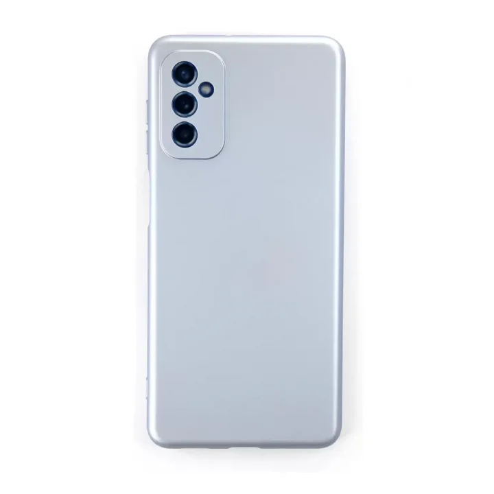Mey İthalat®  Samsung Galaxy M52 5G Kılıf Nano içi Kadife Silikon - Sky Blue