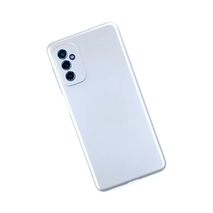 Mey İthalat®  Samsung Galaxy M52 5G Kılıf Nano içi Kadife Silikon - Sky Blue