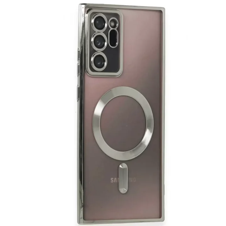Mey İthalat®  Samsung Galaxy Note 20 Ultra Kılıf Kross Magneticsafe Kapak - Titan Gri