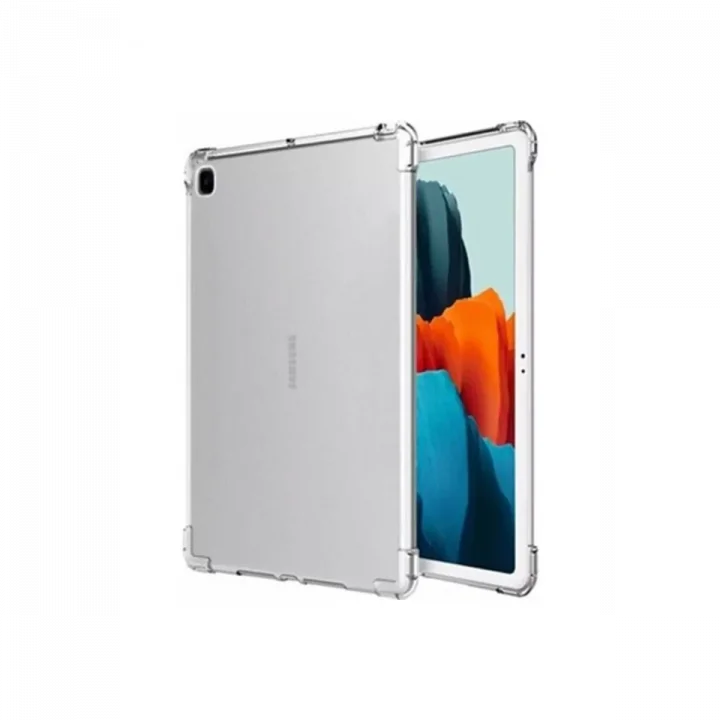 Mey İthalat®  Samsung Galaxy P610 Tab S6 Lite 10.4 Kılıf Anti Shock Tablet Silikon - Şeffaf