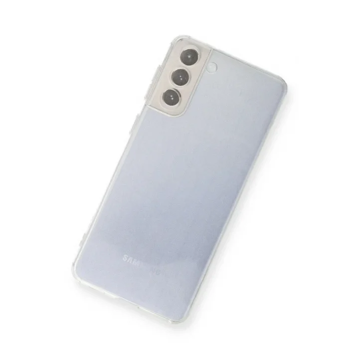 Mey İthalat®  Samsung Galaxy S21 FE Kılıf Lüx Şeffaf Silikon