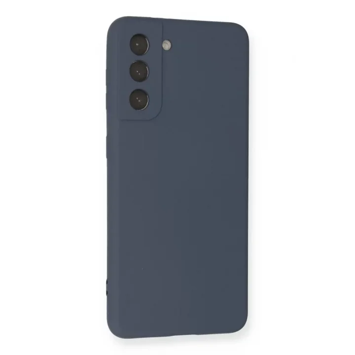 Mey İthalat®  Samsung Galaxy S21 Kılıf Nano içi Kadife Silikon - Gri