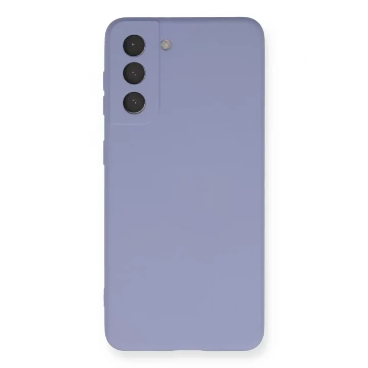 Mey İthalat®  Samsung Galaxy S21 Kılıf Nano içi Kadife Silikon - Lila