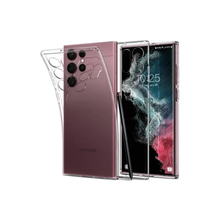 Mey İthalat®  Samsung Galaxy S23 Ultra Kılıf Lüx Şeffaf Silikon
