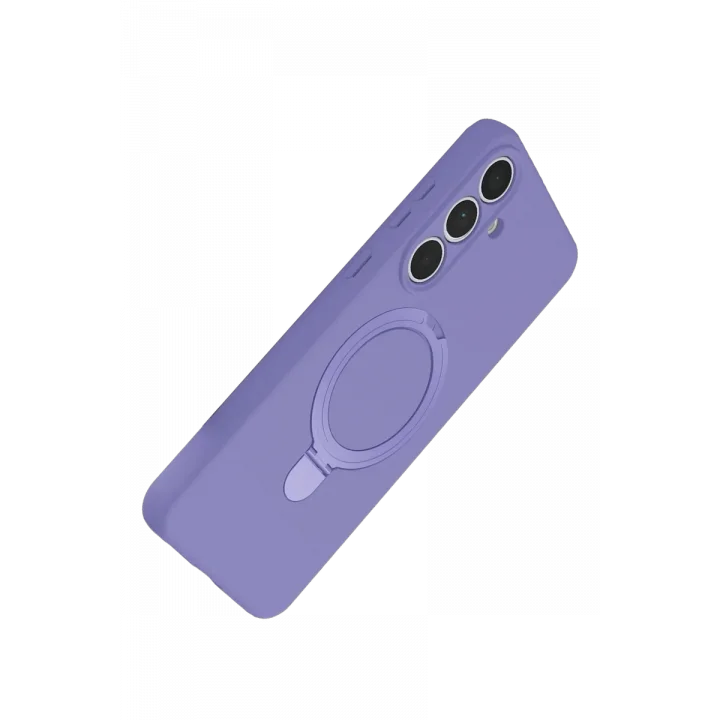 Mey İthalat®  Samsung Galaxy S24 FE Regal Magsafe Standlı Kapak - Lila