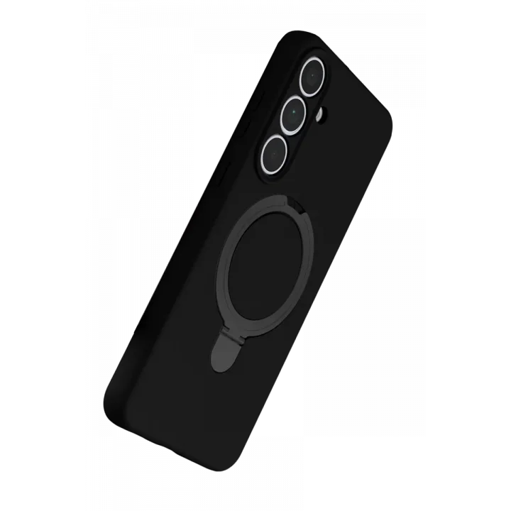 Mey İthalat®  Samsung Galaxy S24 FE Regal Magsafe Standlı Kapak - Siyah