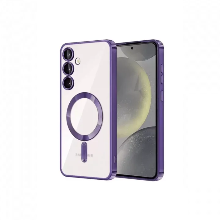 Mey İthalat®  Samsung Galaxy S24 Kılıf Kross Magneticsafe Kapak - Mor