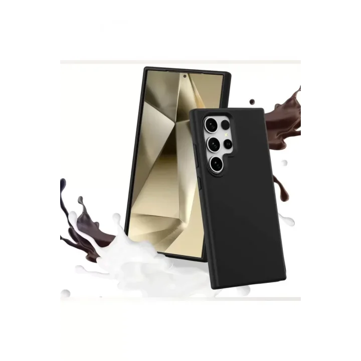 Mey İthalat®  Samsung Galaxy S24 Ultra Kılıf First Silikon - Koyu Yeşil