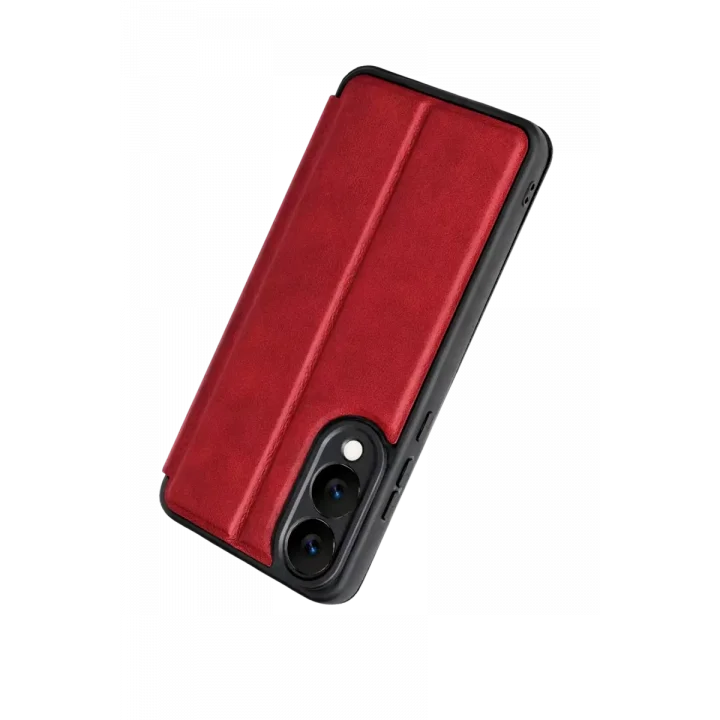 Mey İthalat®  Samsung Galaxy S25 Edge Flip Cover - Kırmızı