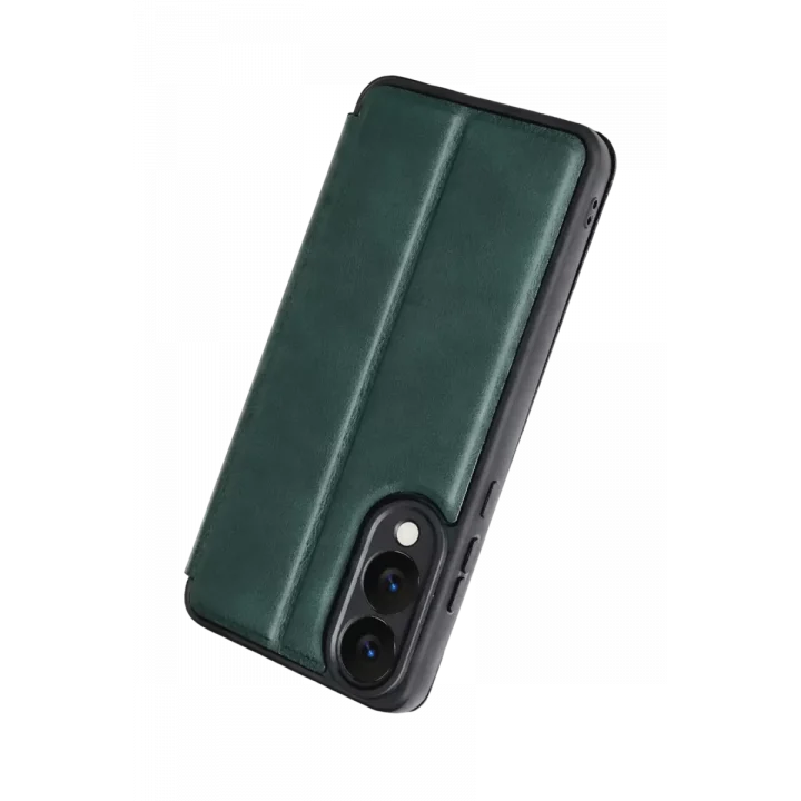 Mey İthalat®  Samsung Galaxy S25 Edge Flip Cover - Koyu Yeşil